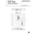 KENWOOD KAC749S Manual de Usuario