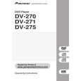 PIONEER DV-271 Manual de Usuario
