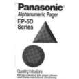 PANASONIC EP5D5 Manual de Usuario