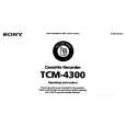 SONY TCM-4300 Manual de Usuario