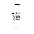 ZANUSSI ZCG563GW Manual de Usuario