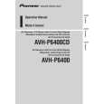 PIONEER AVH-P6400/UC Manual de Usuario