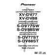 PIONEER S-DV77SW/KUCXJI Manual de Usuario