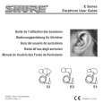 SHURE EARPHONE Manual de Usuario