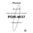 PIONEER PDR-W37 Manual de Usuario