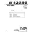 SONY MDR-15 Manual de Servicio