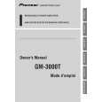PIONEER GM-3000T/XH/EW Manual de Usuario