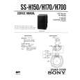 SONY SSH700 Manual de Servicio