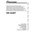 PIONEER GM-5400T/XJ/EW5 Manual de Usuario