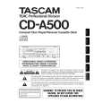 TEAC CD-A500 Manual de Usuario