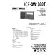 SONY ICF-SW1000T Manual de Servicio