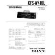 SONY CFSW410L Manual de Servicio