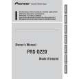 PIONEER PRS-D220/XS/EW5 Manual de Usuario