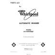 WHIRLPOOL LA7400XMW1 Catálogo de piezas