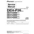 PIONEER DEH-P2600-2 Manual de Servicio