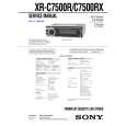 SONY XRC7500 R/RX Manual de Servicio