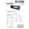 SONY RHTG2000 Manual de Servicio