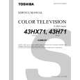 TOSHIBA 43HX71 Manual de Servicio