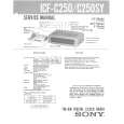 SONY ICFC250 Manual de Servicio