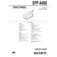 SONY SPPA400 Manual de Usuario