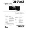 SONY CFD-DW550S Manual de Servicio