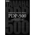 YAMAHA PDP-500 Manual de Usuario