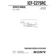 SONY ICFC275RC Manual de Servicio