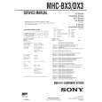 SONY MHC-BX3 Manual de Usuario