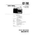 SONY ICF780 Manual de Servicio