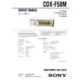 SONY CDXF50M Manual de Servicio