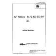 NIKON AF NIKKOR 14 2.8D ED RF Manual de Servicio