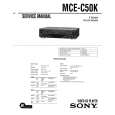 SONY MCE-C50K Manual de Servicio