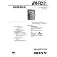 SONY WMFX161 Manual de Servicio