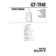 SONY ICF-TR40 Manual de Servicio