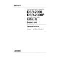 SONY DSR-2000P VOLUME 1 Manual de Usuario