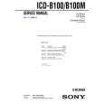 SONY ICDB100M Manual de Servicio