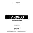 ONKYO TA-2900 Manual de Usuario