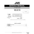 JVC KD-G118 for AC Manual de Servicio