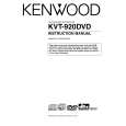 KENWOOD KVT-920DVD Manual de Usuario