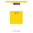 ZANUSSI ZHC925W Manual de Usuario
