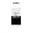 KAWAI MR270 Manual de Usuario