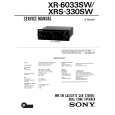 SONY XRS-330SW Manual de Servicio