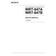 SONY WRT-847A Manual de Servicio