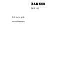 ZANKER ZKR160 Manual de Usuario