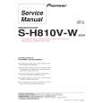 PIONEER S-H810V-W/SXTW/EW5 Manual de Servicio