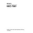 SONY HKC-7081 Manual de Servicio