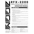 ZOOM RFX-2200 Manual de Usuario