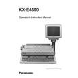PANASONIC KXE4500 Manual de Usuario