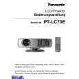 PANASONIC PTLC70E Manual de Usuario