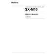 SONY SX-M10 Manual de Servicio